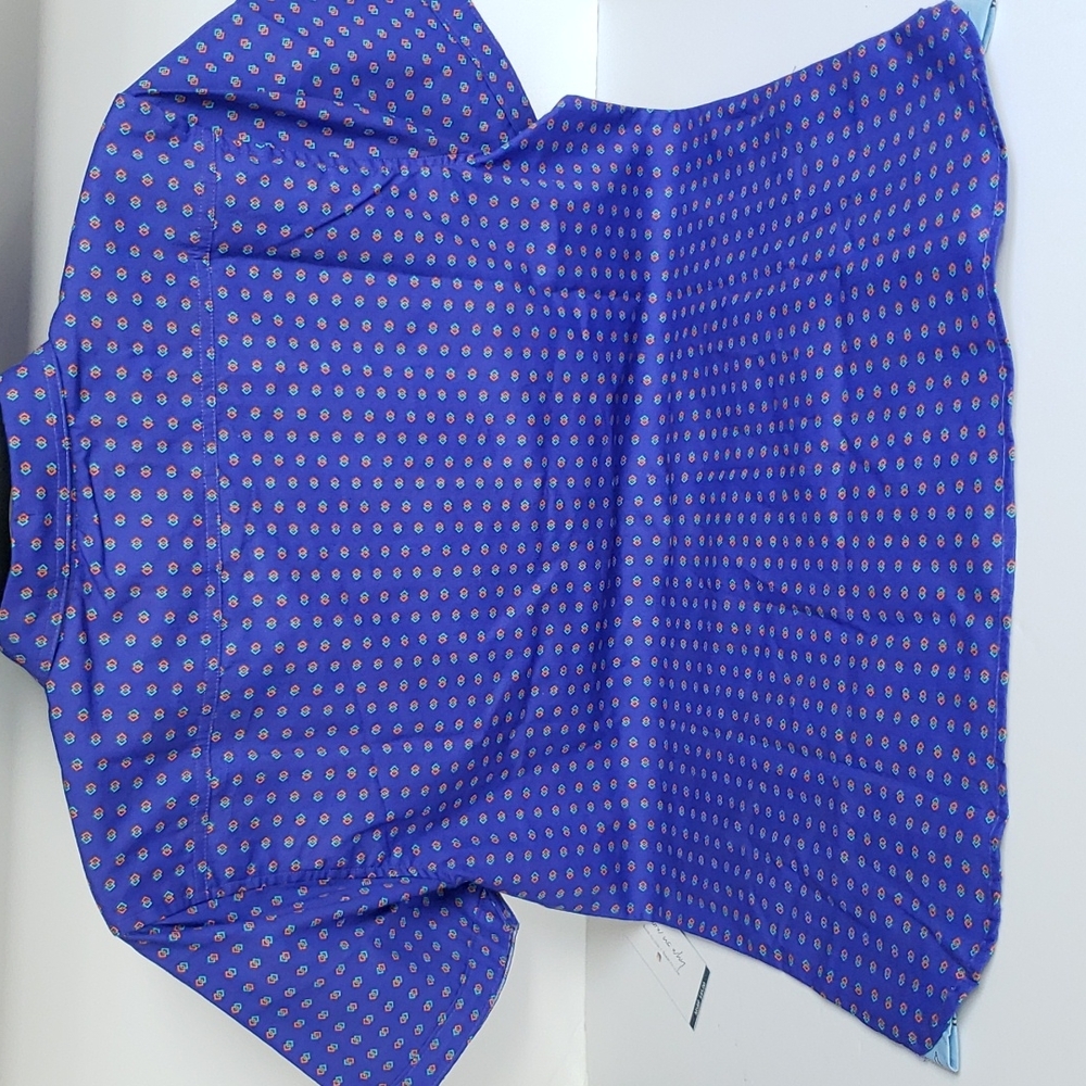 MTL MADE TO LIVE MENS BUTTON DOWN SHIRT, SIZE MEDIUM BLUE, 100% COTTON, SLIM FIT - Picture 7 of 9